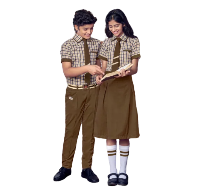 College Style Student Class Uniform Boys and Girls High School Uniform Set for Custom Made