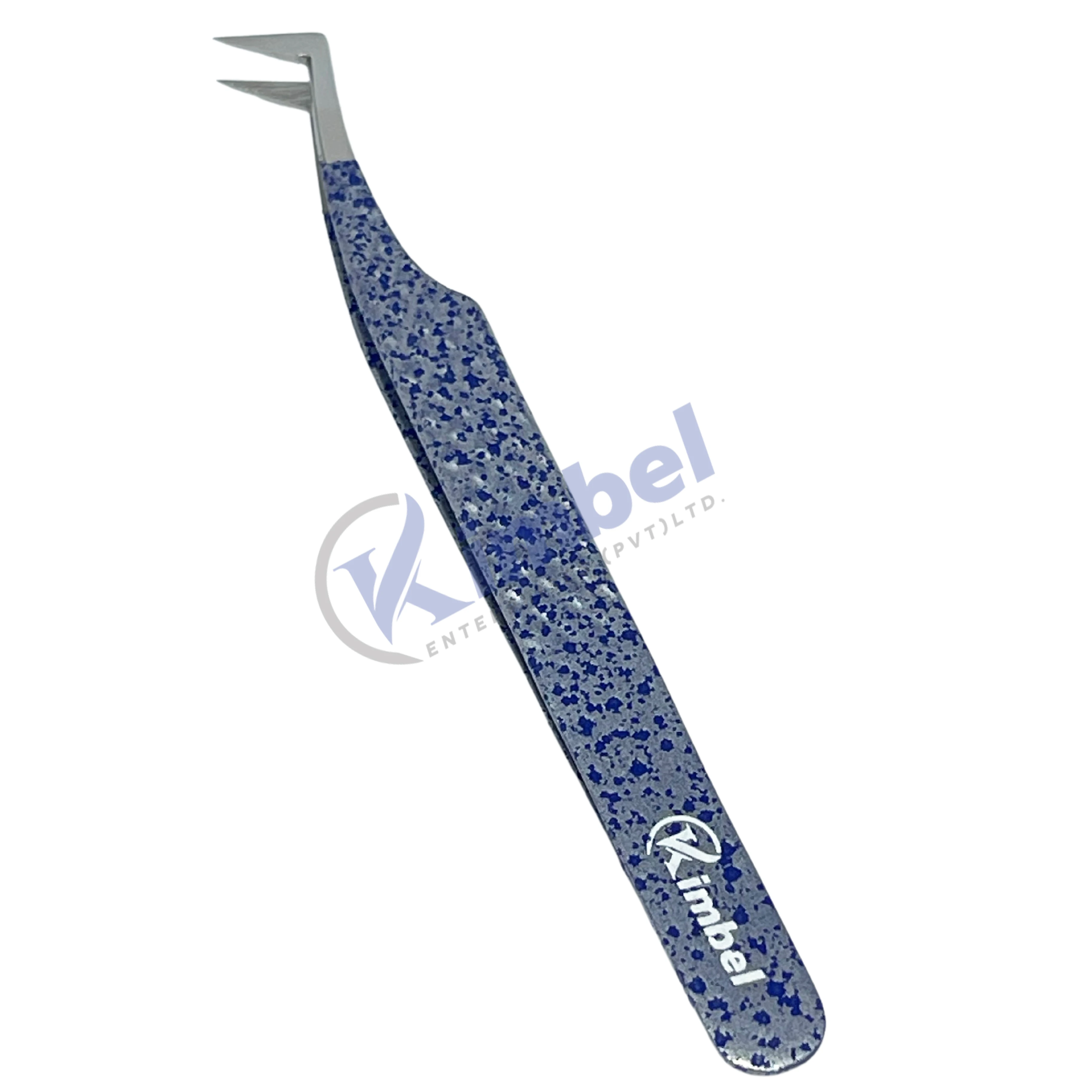 Best Fiber Tips Professional Eyelash Extension Tweezers for perfect grip to Lashes never slips even 0.03mm Lashes 75 Degree Bend