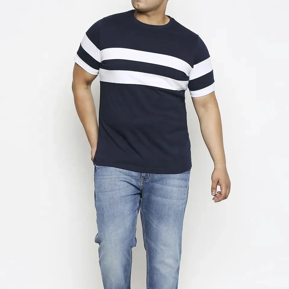 OEM Custom Logo Spandex Cotton Heavyweight 180 Grams Oversize Round Neck Short Sleeve Men T Shirt For Men Custom Panel Color