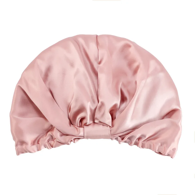 Quality Custom 100% Mulberry Silk Bonnet Daily Soft Hair Cover Sleeping Cap European Style Turbans