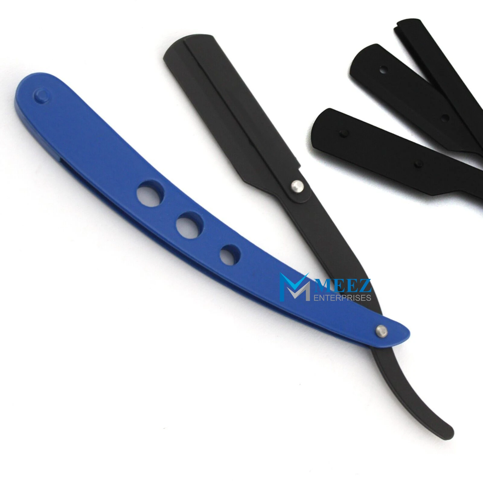 Beard Cut Throat (Shavette) Barber Salon Straight Shaving Razor 5 Premium Blades Stainless Steel Straight Razor