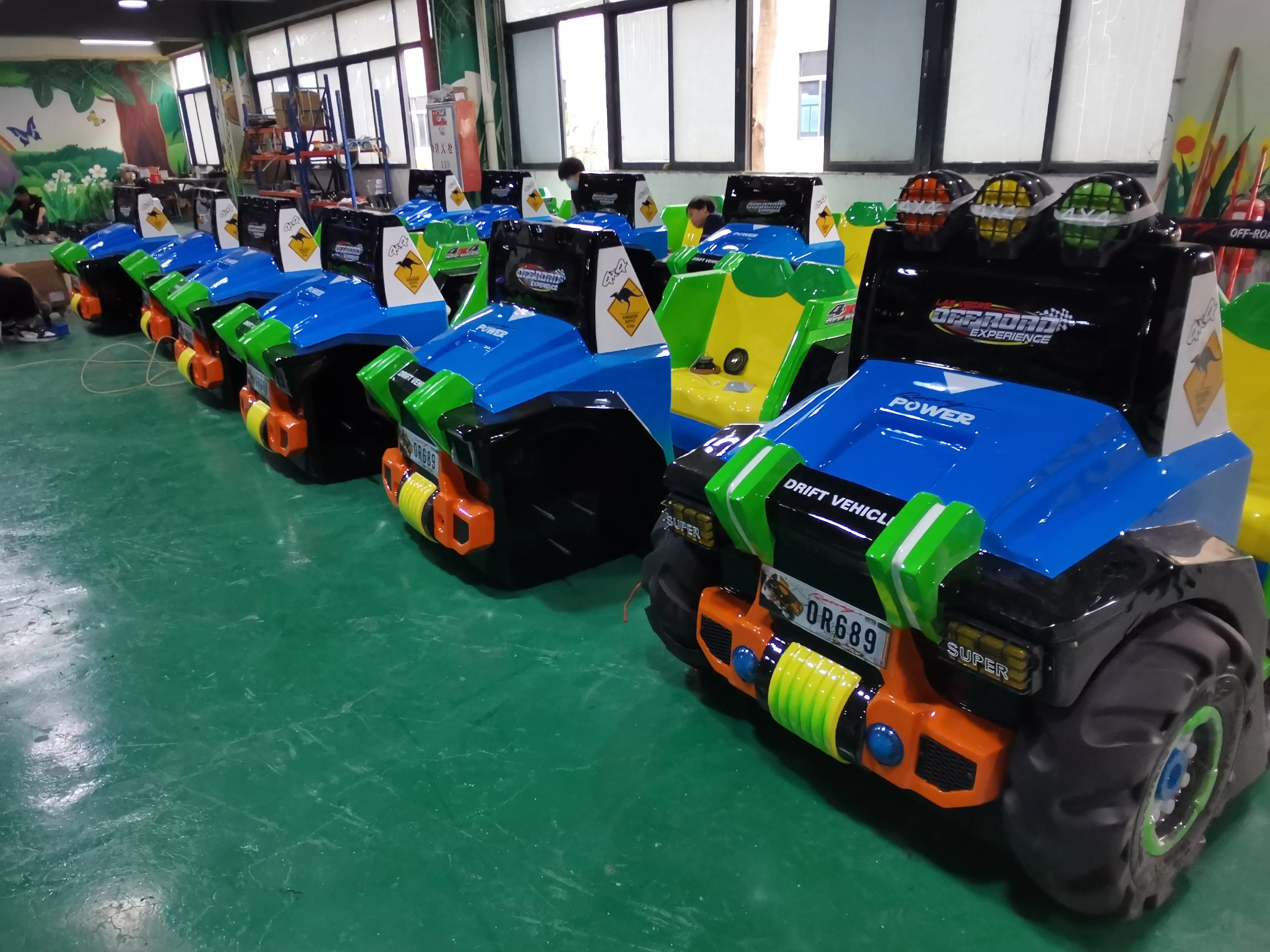 Redesign indoor ORV Car Ride on Coin Operated fiberglass Kiddie Rides 3D Video racing Games Machine for Kids amusement for sale