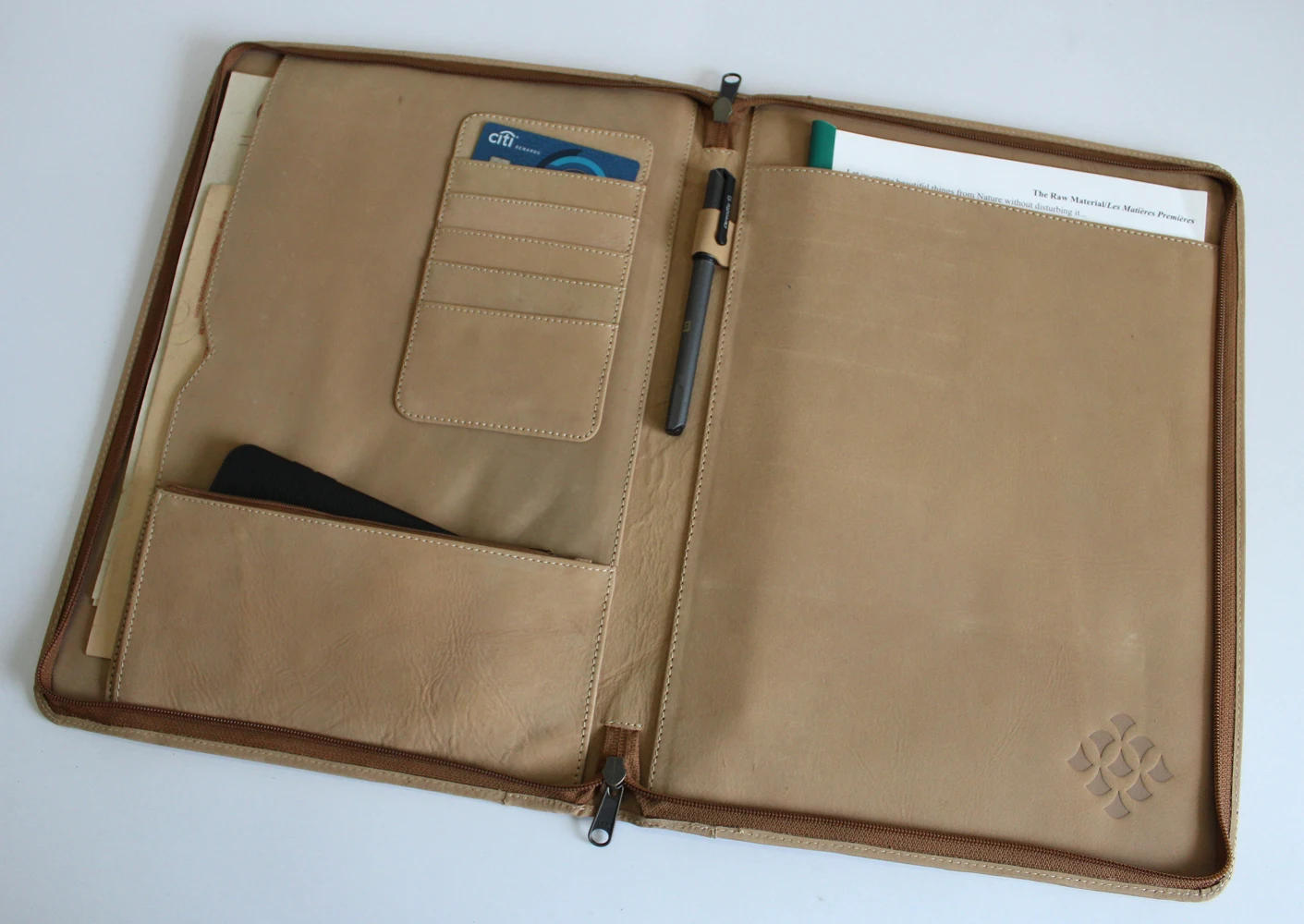 Professional Leather Business Padfolio Custom Luxury Filing Products office supplies A4 PU leather padfolio document holder