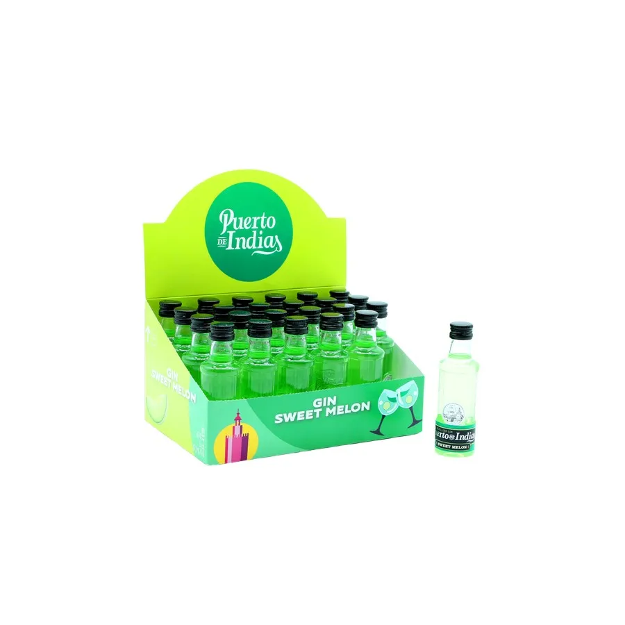 Джин-Пуэрто-де-Индиас Сладкая Дыня премиальный Джин алкогольный напиток пластиковая бутылка ликер 5cl 37 5%