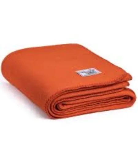 Купить высококачественные оранжевые шерстяные одеяла из чистой шерсти мериноса, супер удобные и теплые от harshit international