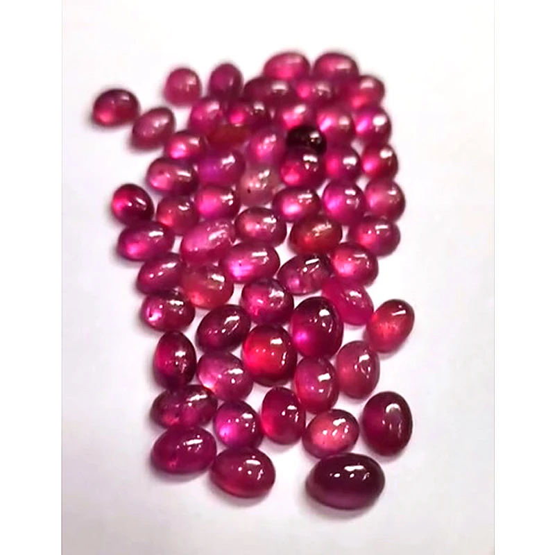395 pcs Of Bangkok Ruby 4mm to 12mm Oval Round pear cabochon 440 cts lot Iroc Sales High Quality Glassfilled Ruby Gemstone cab