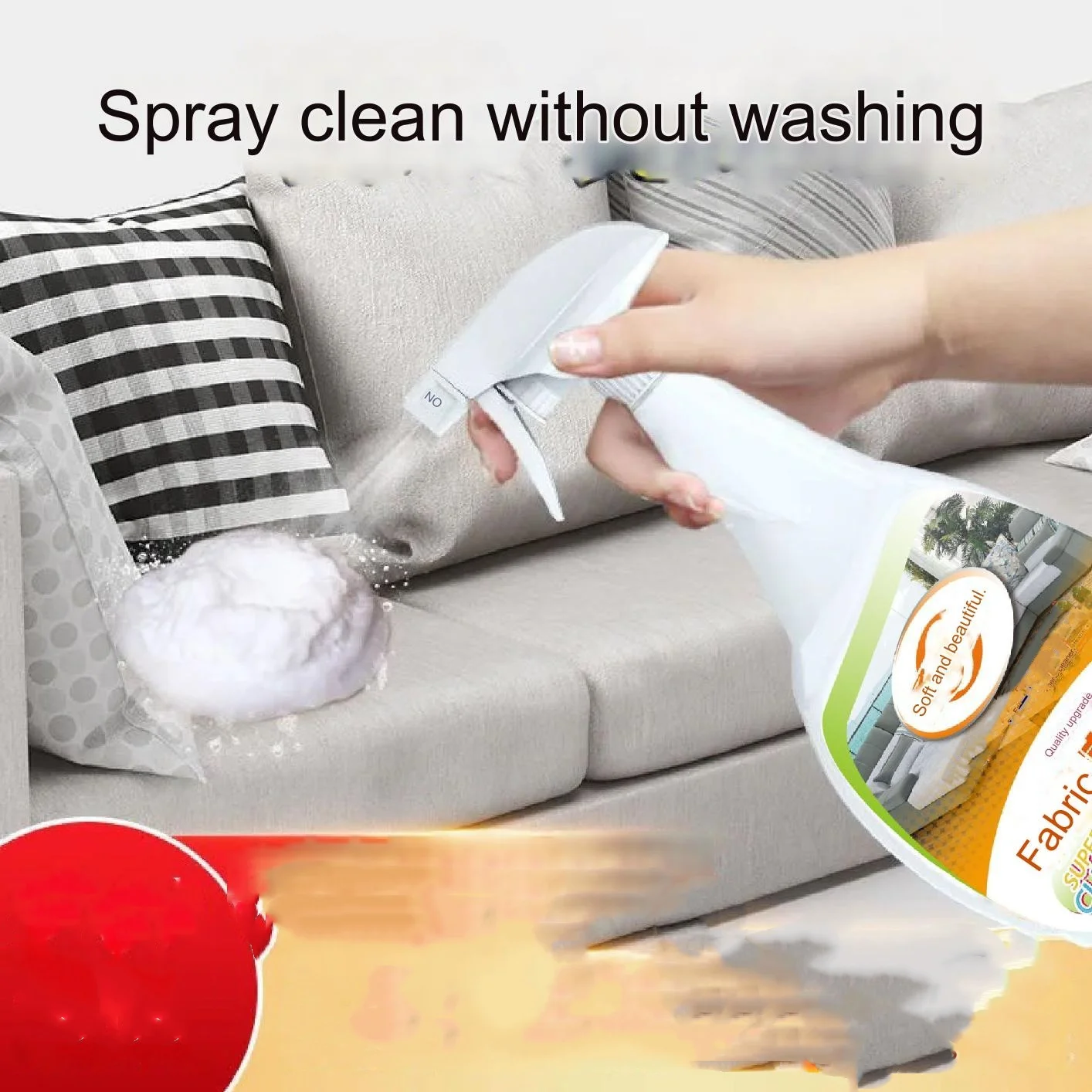 500ml Sell like hot cakes fabric sofa cleaner carpet cleaner dry cleaning spray