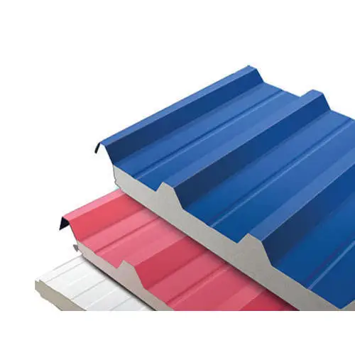 Sandwich Panels Puff Panel Polyurethane Foam PUR   PUFF Cold Room Storage Warehouse Insulation  Eps Sandwich Panel insulated