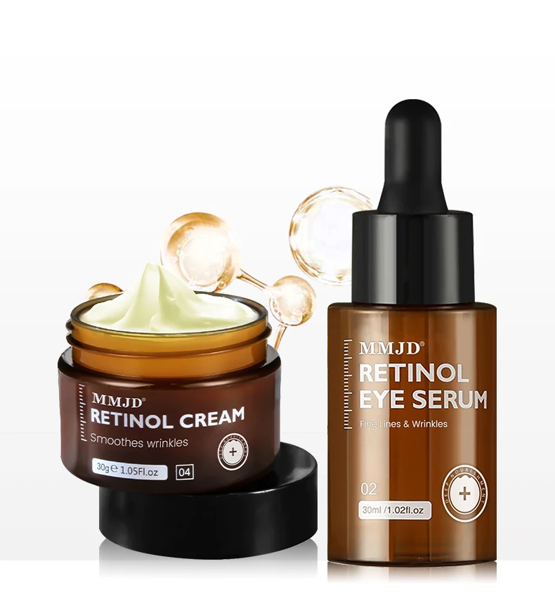 Hot Night Best Retinol Cream Vitamin C Eye Serum Skincare set contains collagen moisturizer Retinol