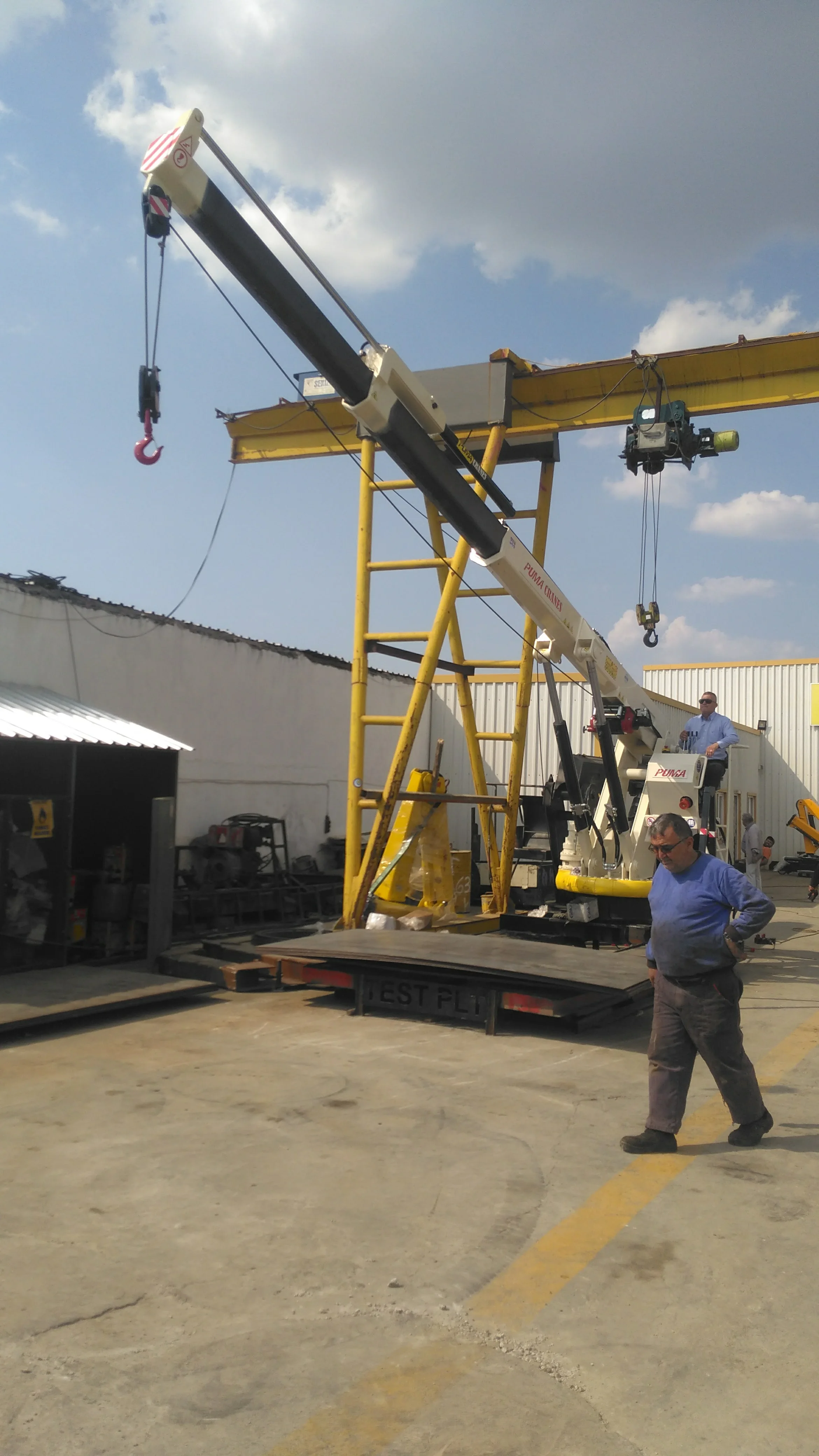 Puma Crane Marine Deck Telescopic Gantry Crane New 4 Ton 100 Ton Rated Electric Loading Capacity Gearbox Hoist Mechanism Farm