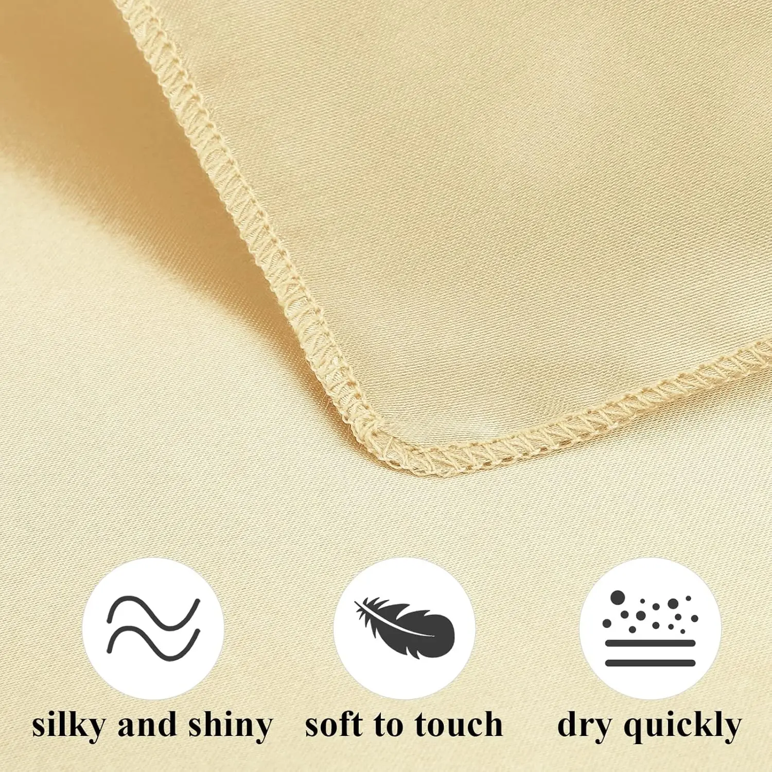 Custom size plain dyed satin napkins 30*30 40*40 50*50cm smooth table cloth napkins for Restaurant Banquet Graduation Party