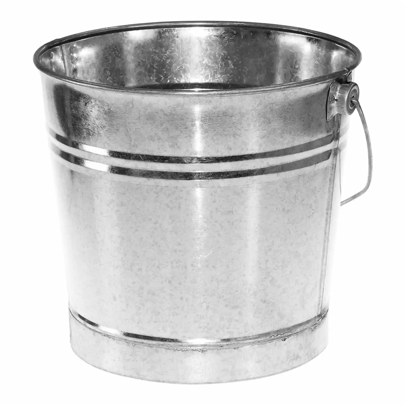Round Galvanized Bucket Small Size Metal Pails Bucket With Handle For Garden Pots & Planters Bucket Flower Pots indian