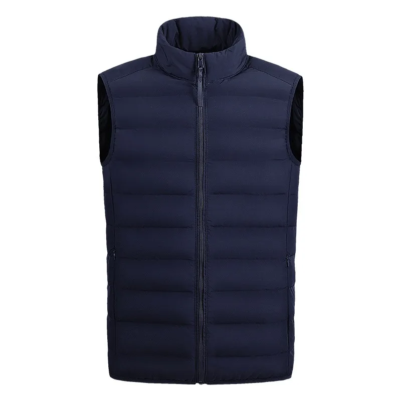 High Quality OEM Custom Logo  Quilted zipper Down Puffer Vest Men and Women winter fashion wear light weight warm fashion wear