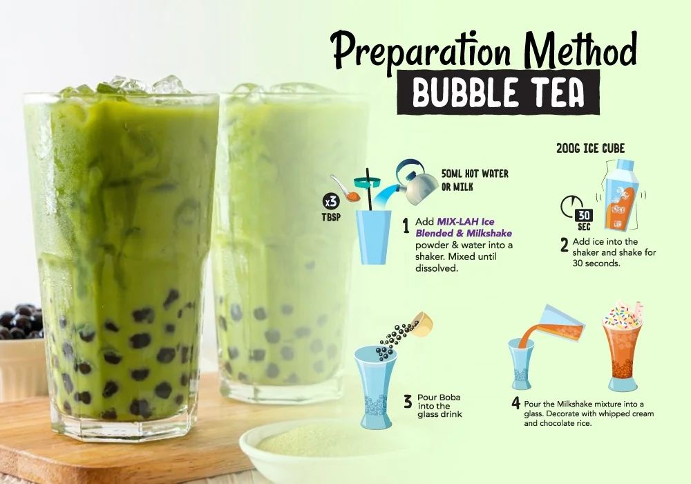 Best Selling Halal Beverage Premium Instant Smooth Authentic Sweet Thai Matcha  Green Tea Powder 1kg for Bubble Tea store