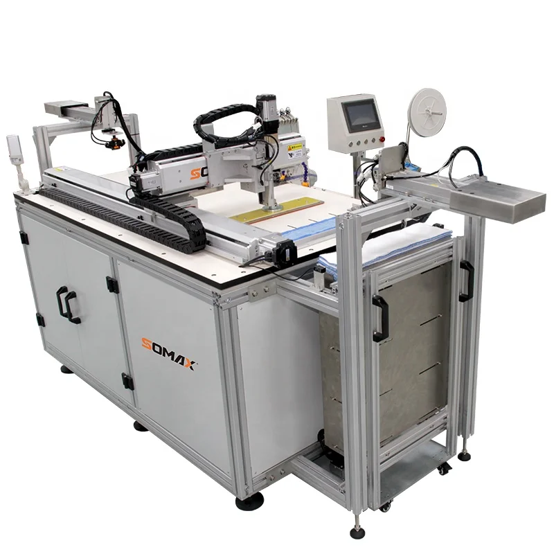 Somax SM-21ST High speed Energy saving intelligent automatic multi functional mop cloth  computerized industrial sewing machine