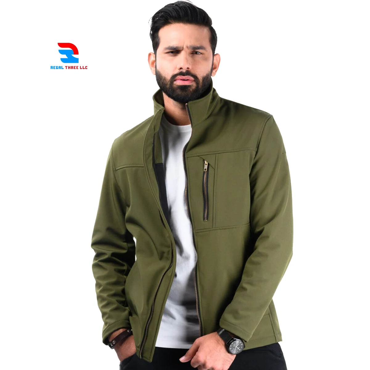 Мужская водонепроницаемая куртка на молнии