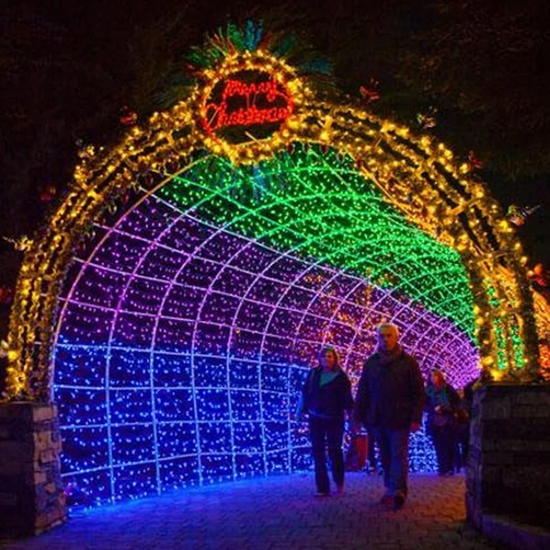 Holiday Lighting Christmas Decoration Outdoor Arched Tunnel Lights Custom Luxury Christmas Motif Lights