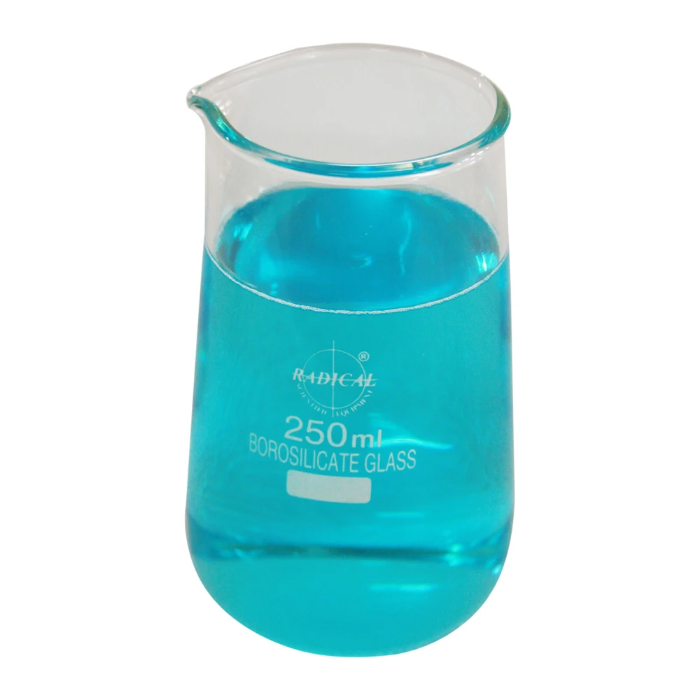 Conical Beakers with Spout high quality Clear laboratory borosilicate glass beaker Radical