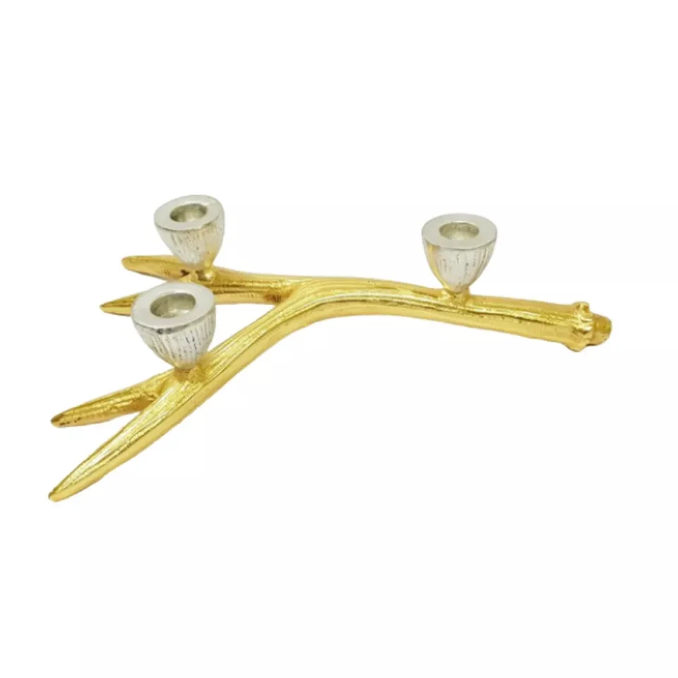 Customized Candle Pillar Holder Antler For Home Decoration