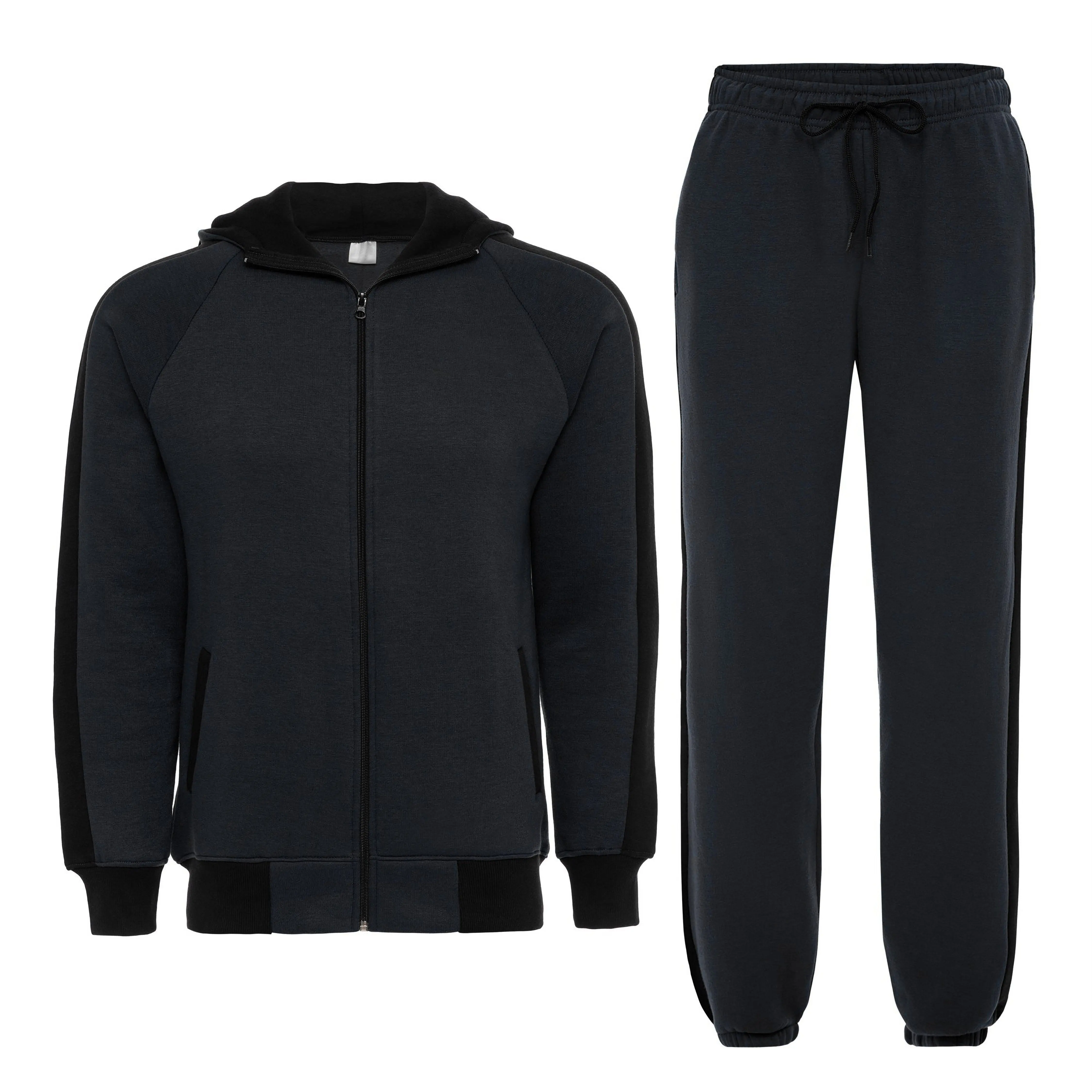 Tracksuit Tracksuit Custom Oversized Blank Acid Washed Distressed Tracksuit Unisex Cotton Sets Men Flared Sweatpants Track Suit