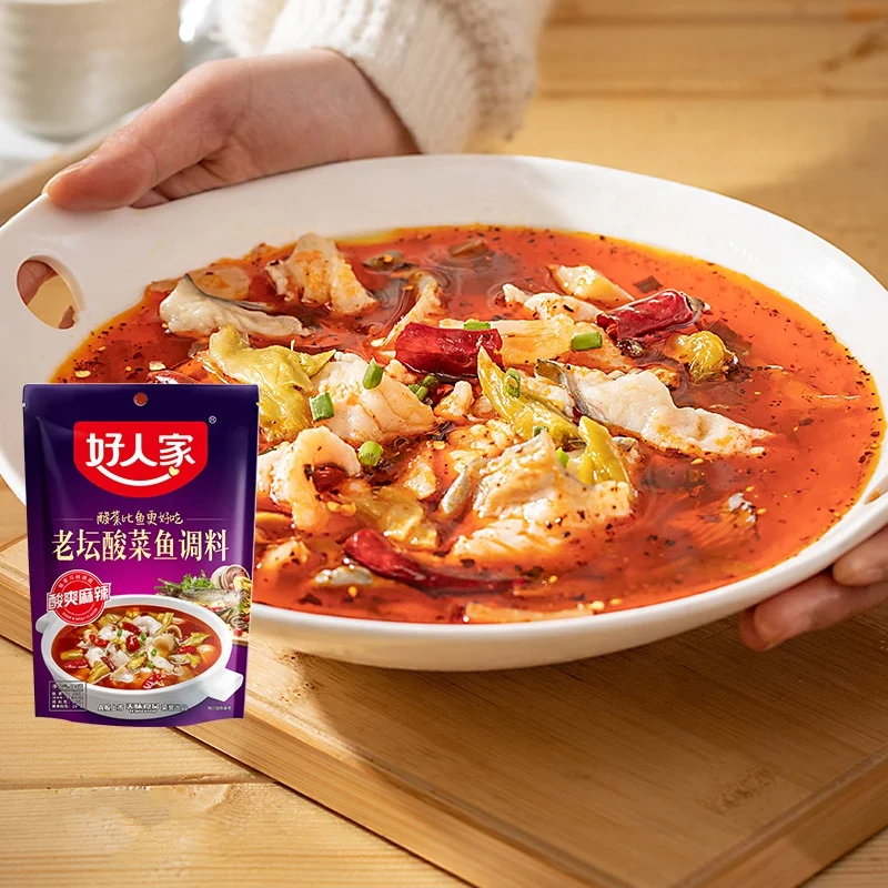 wholesale convenient seasoning for making Chinese dishes Hrj-Seasoning for Fish with Pickled Mustard