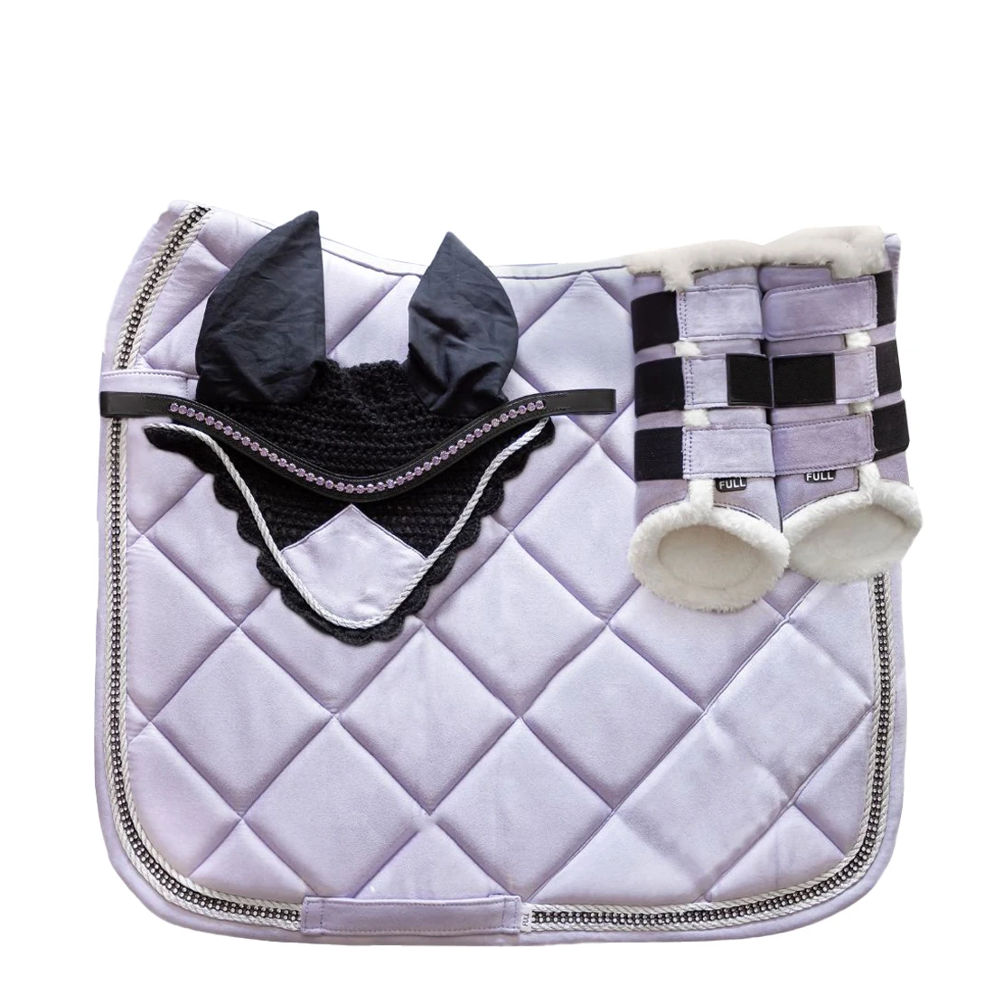 High Quality Factory Polycotton Lining Custom Horse Products Equestrian Saddle Pads Set Wholesale in low price