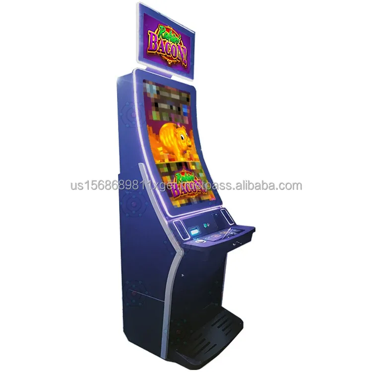 High Quality Latest Curved Touch Monitor Stand Up Video Cabinet Top Screen Arcade Metal Machine Rakin Bacon Game Board