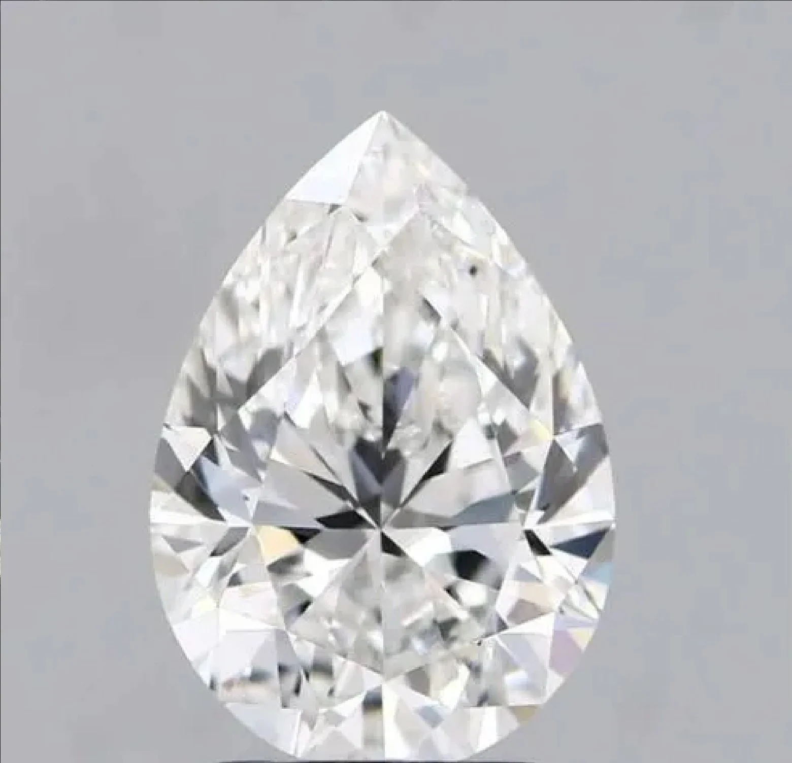 0.4ct F-VVS Pear Shape Cvd Loose Full Cut Diamond Stone Jewellery Polki G Color VS1 Purity