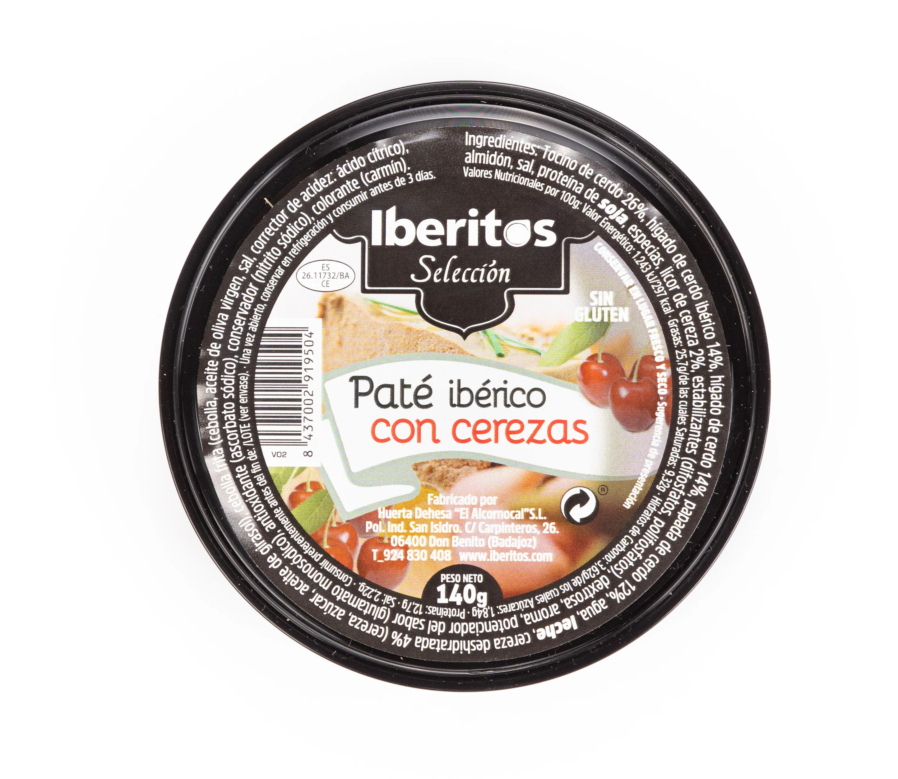 Iberitos вкусный пашет из иберианы с подносом для выпечки 10 банок X 140 г оптовая