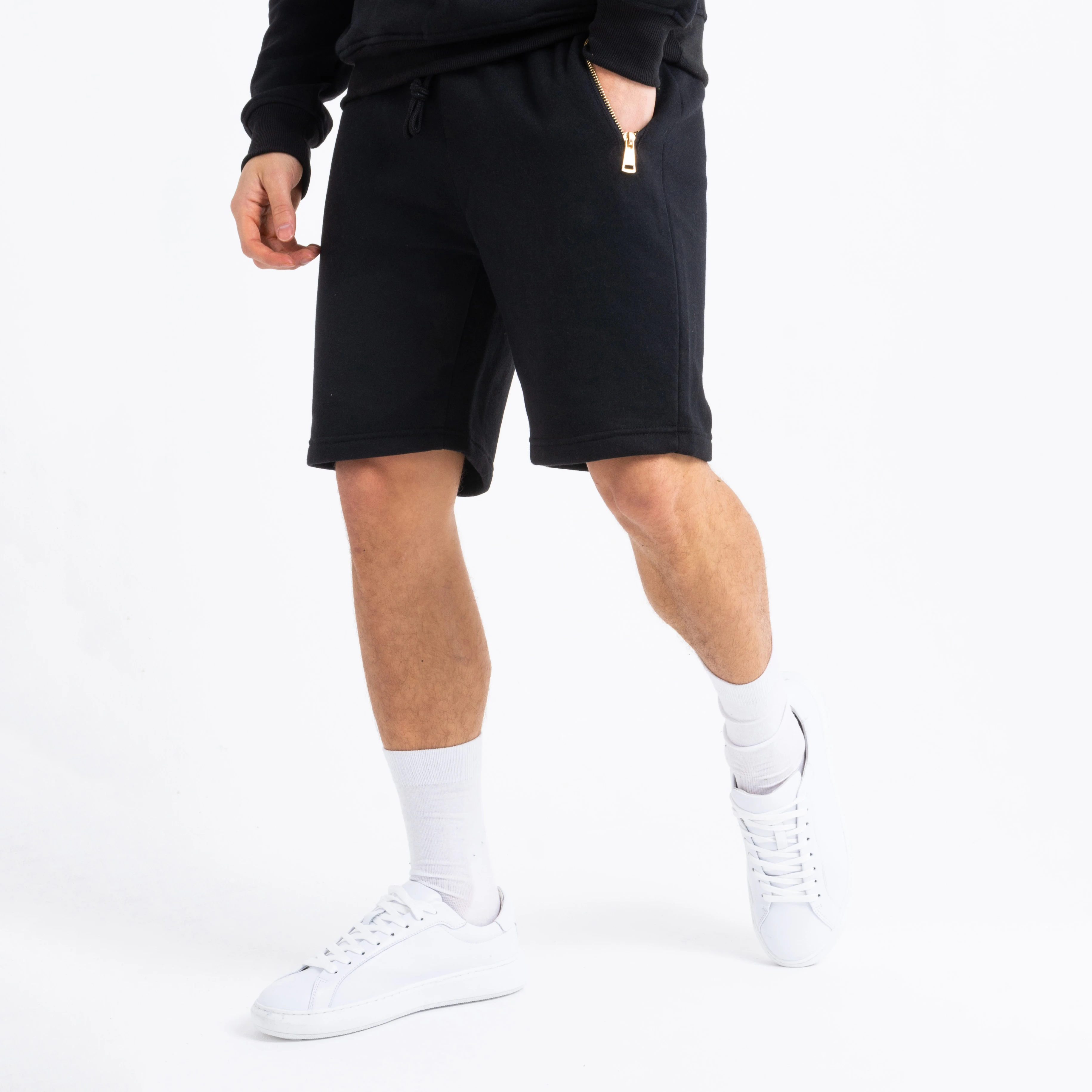 Custom 350gsm French Terry Tracksuit for Men Quick Dry Hoodies Shorts Set for Training High Quality with Logo for Winter Running