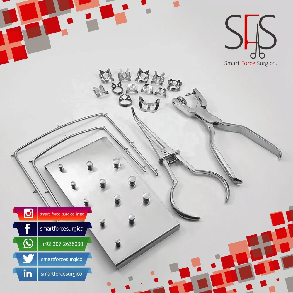 Rubber Dam Clamps No. 205 Upper Molars Stiff Spring Endodontic Orthodontic Dental Clamp Japanese Material