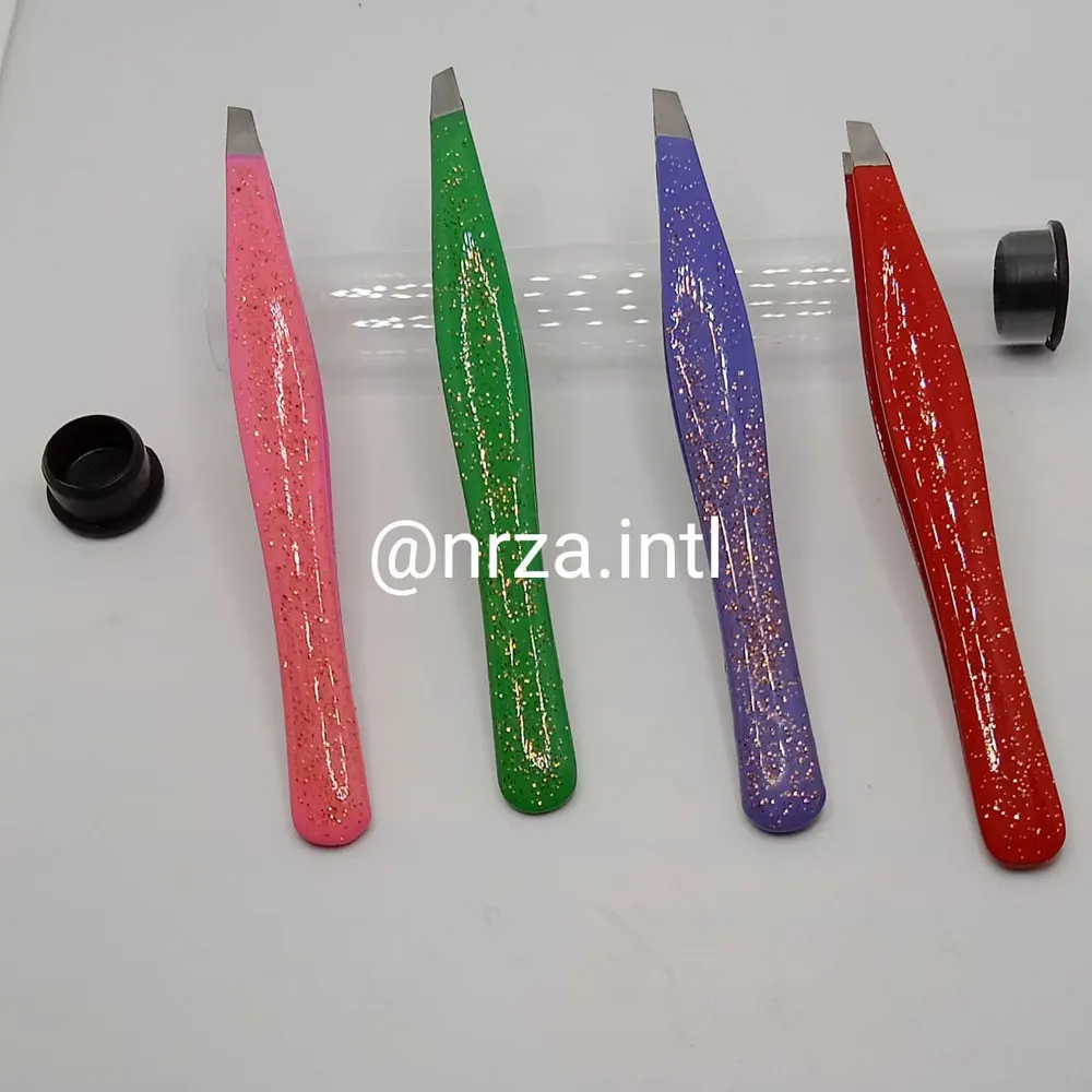 eyebrow tweezers hair beauty slanted stainless steel tweezer New Arrival Wholesale Hot Selling
