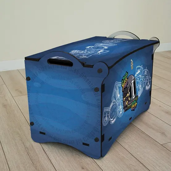 DIY Children Wooden Toy Storage Chest Box with Lid Wooden Toy Box with Wheels Kids Toy Bin Children Room Organizer