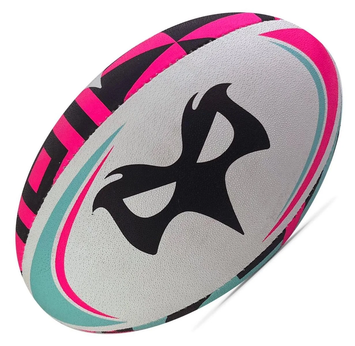 Custom Branded Rugby Ball Size 5 Fully Hand Sewn with Long Lasting Latex Grip Professional Use PU Material for Promotions