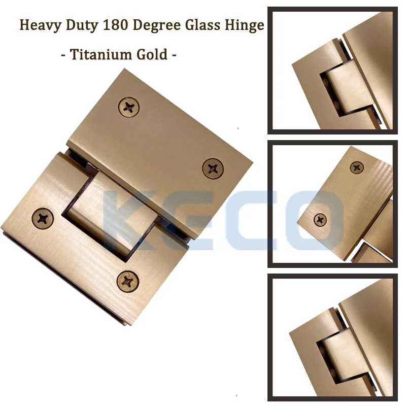 KECO North American Hot Sale Solid Brass Furniture Glass Door Hardware Camp Glass To Glass Shower Hinge