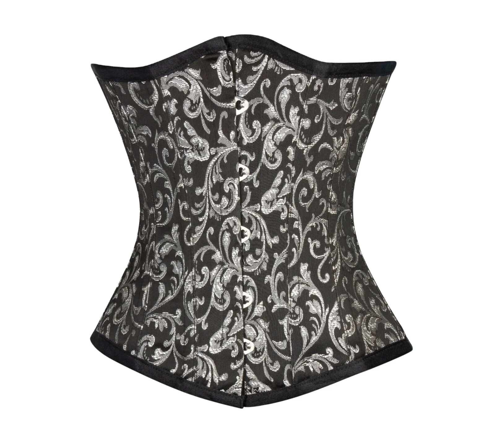 Top Quality women plus size Corset Underbust Brocade Cincher Lace Up Body Shaper