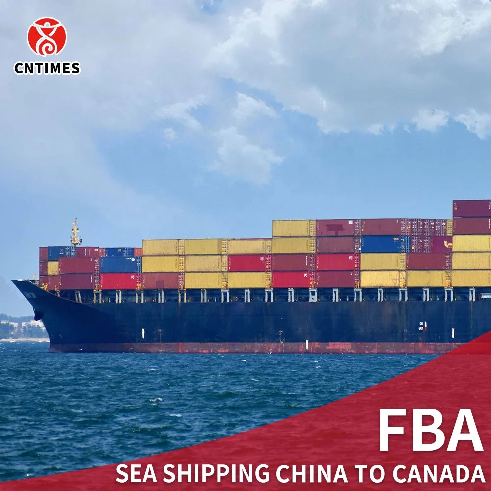 Amazon FBA freight forwarder Canada door to door delivery from Shenzhen by sea shipping with fba label service
