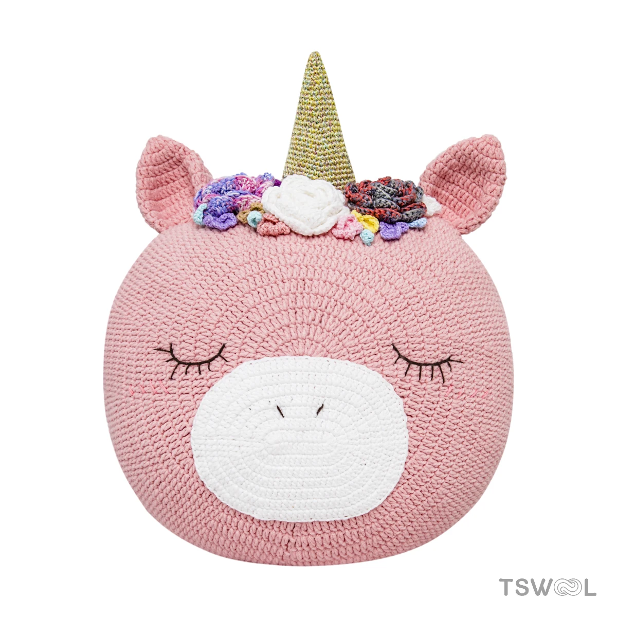 Super cute animal-shaped woolen pillow backrest decoration gift.