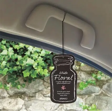 Fragrance oil for Car & Home Fragrance Interior Aroma Plate Rose fragrance plate Made in Japan