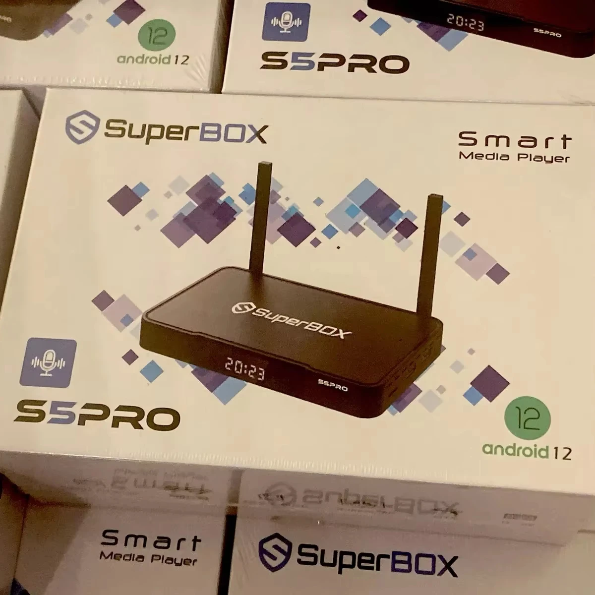 Discount Price SuperBox S5 Pro TV Box Media Player W UPDATED Voice Command Remote