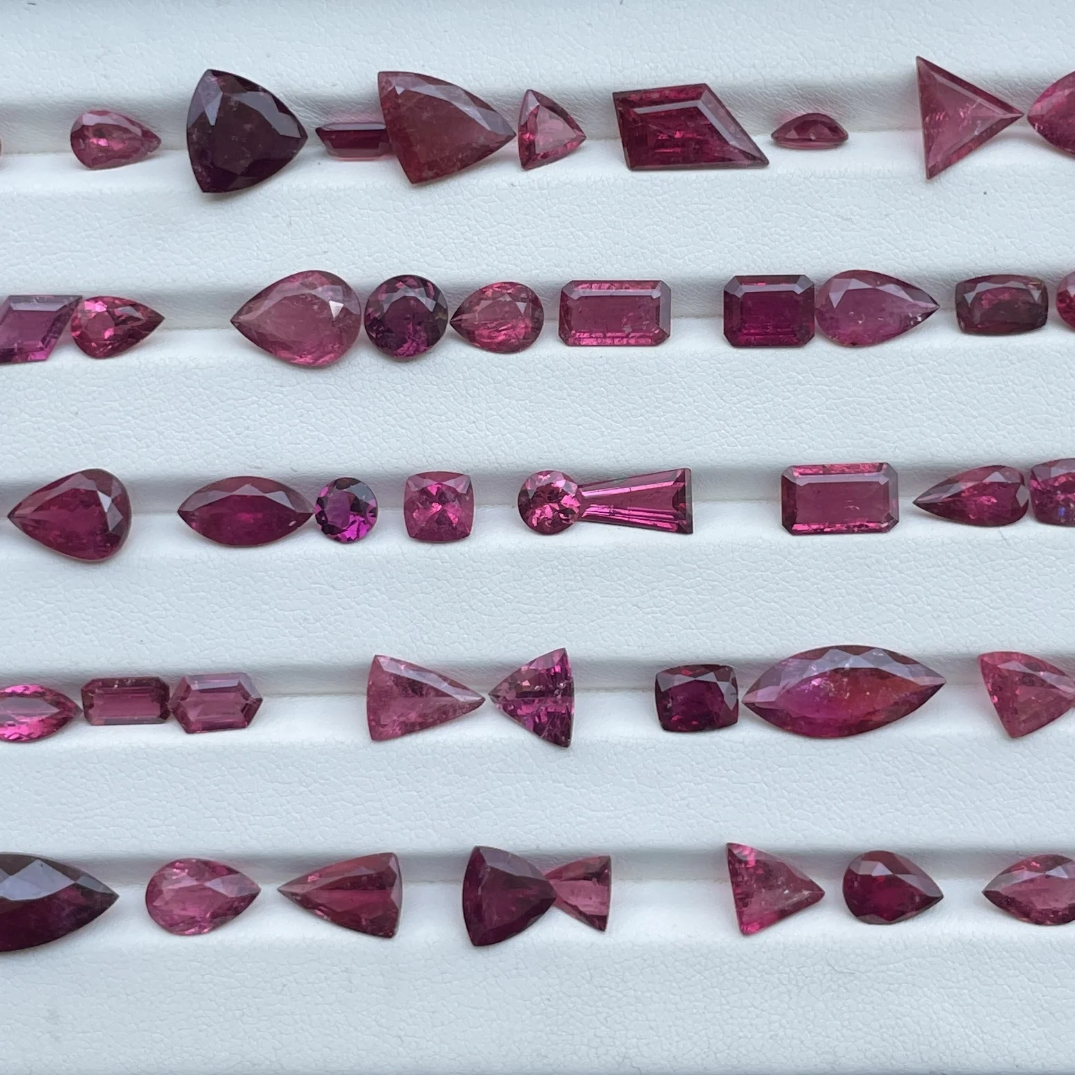 6mm 8mm 10mm Natural Rubellite Pink Tourmaline Stone Faceted Cut Calibrated Loose Gemstone Semi Precious Top Fine AAA Quality