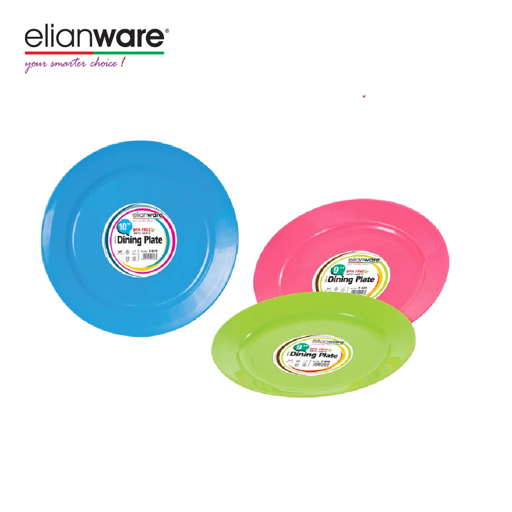 Elianware High Quality Plastic (PP) BPA Free Household Tableware Dining Plates & Dishes Set Manufacturer Malaysia