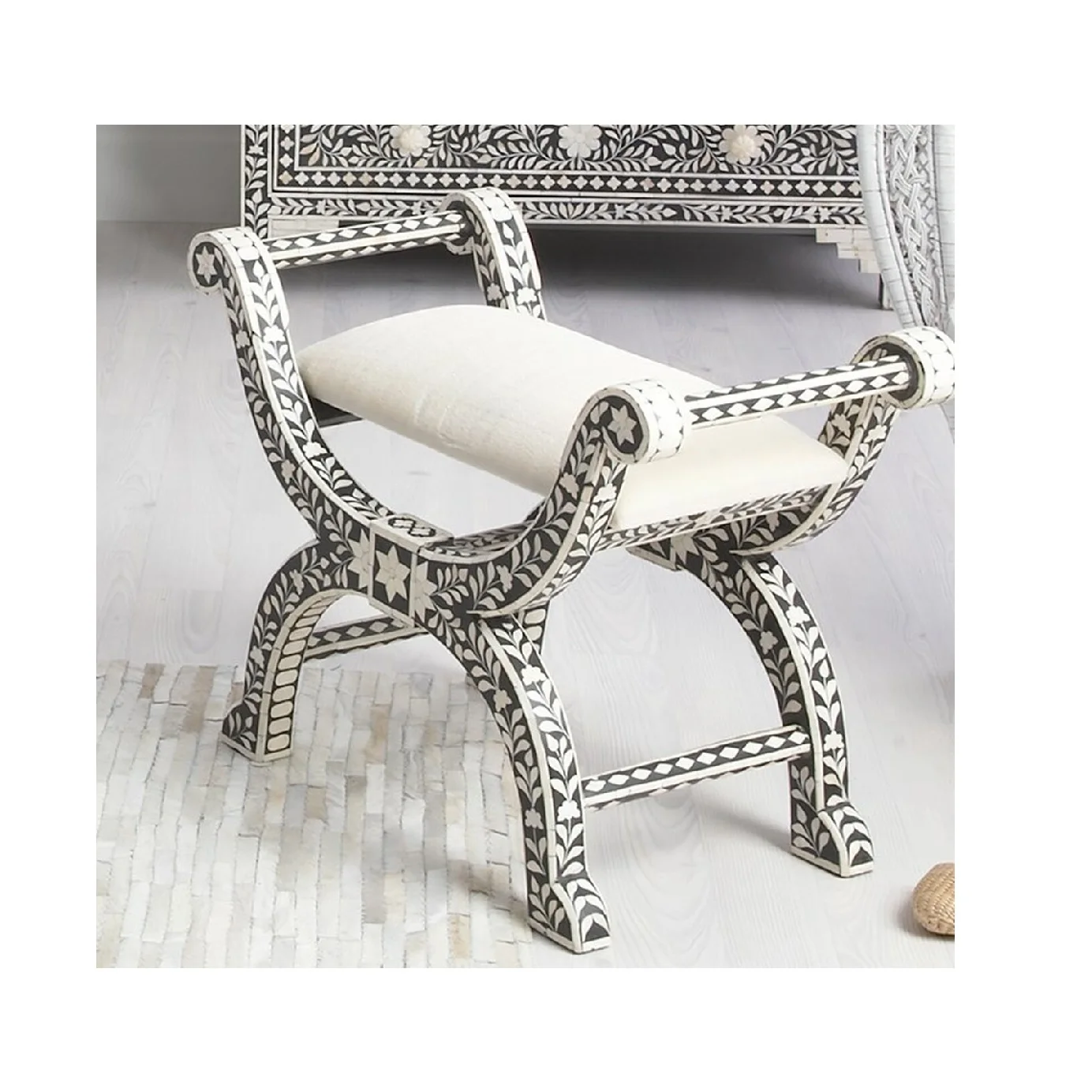 Роскошный Деревянный Римский Стул с инкрустацией в виде костей, высококачественные римские стулья с инкрустацией в виде костей для дома и отеля, разработанные в Индии