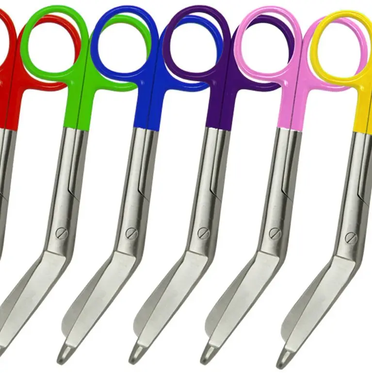 Stainless steel Surgical Nursing Scissors 14 cm Powder Coating color handle Wholesale PRICE Manufacturers Supplier FROM Pakistan
