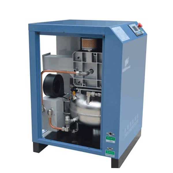 CMN 10HP Spin-on Oil free 208-230Volt 3- Phase Skid Commercial Rotary Screw Compressor