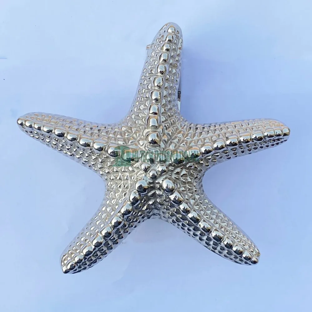 Nickel Finish Starfish Door Knocker Custom Animal Door Knocker Brass Wholesale Exporter