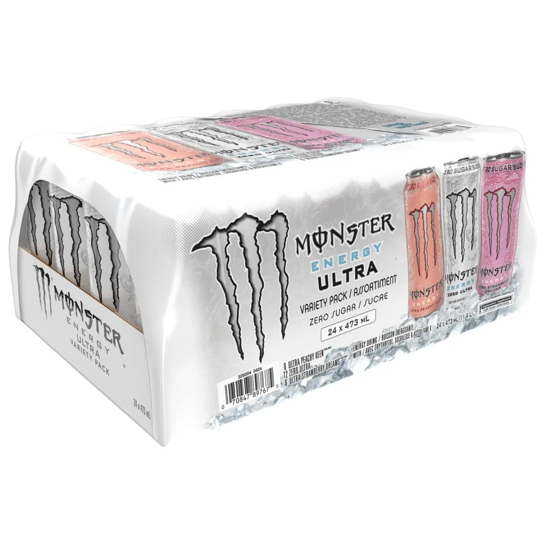 Mon ster Energy Drink Ultra Zero Sugar 2 offers a refreshing taste experience with no sugar added