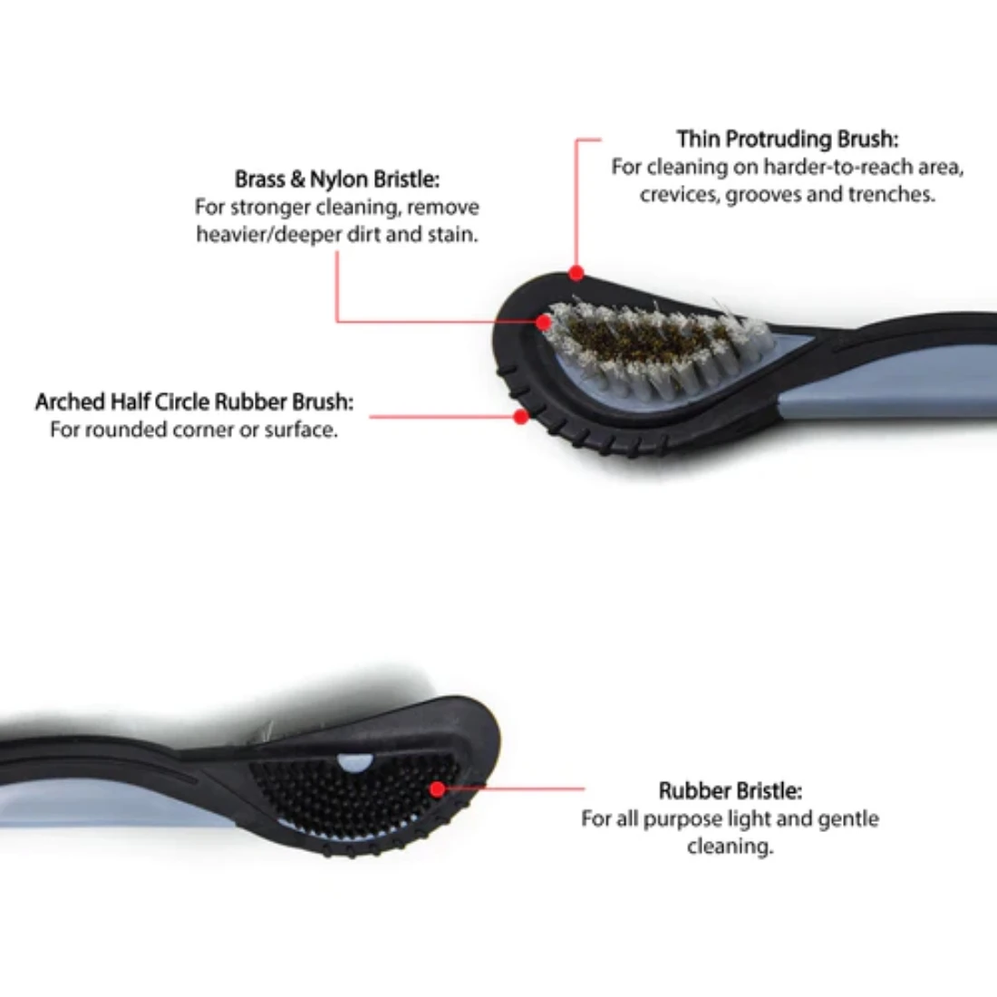 Revive your Nubuck Suede leather with ease - Helios 4 way brush is all you need