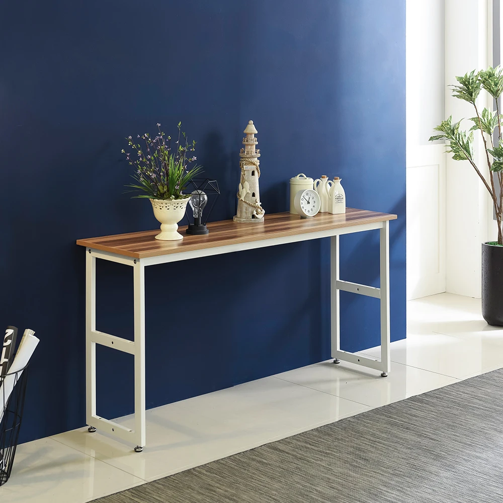 Современный дизайн качественный стандартный размер деревянная металлическая квадратная рамка черный стол для учебы ноутбука компьютерный многофункциональный