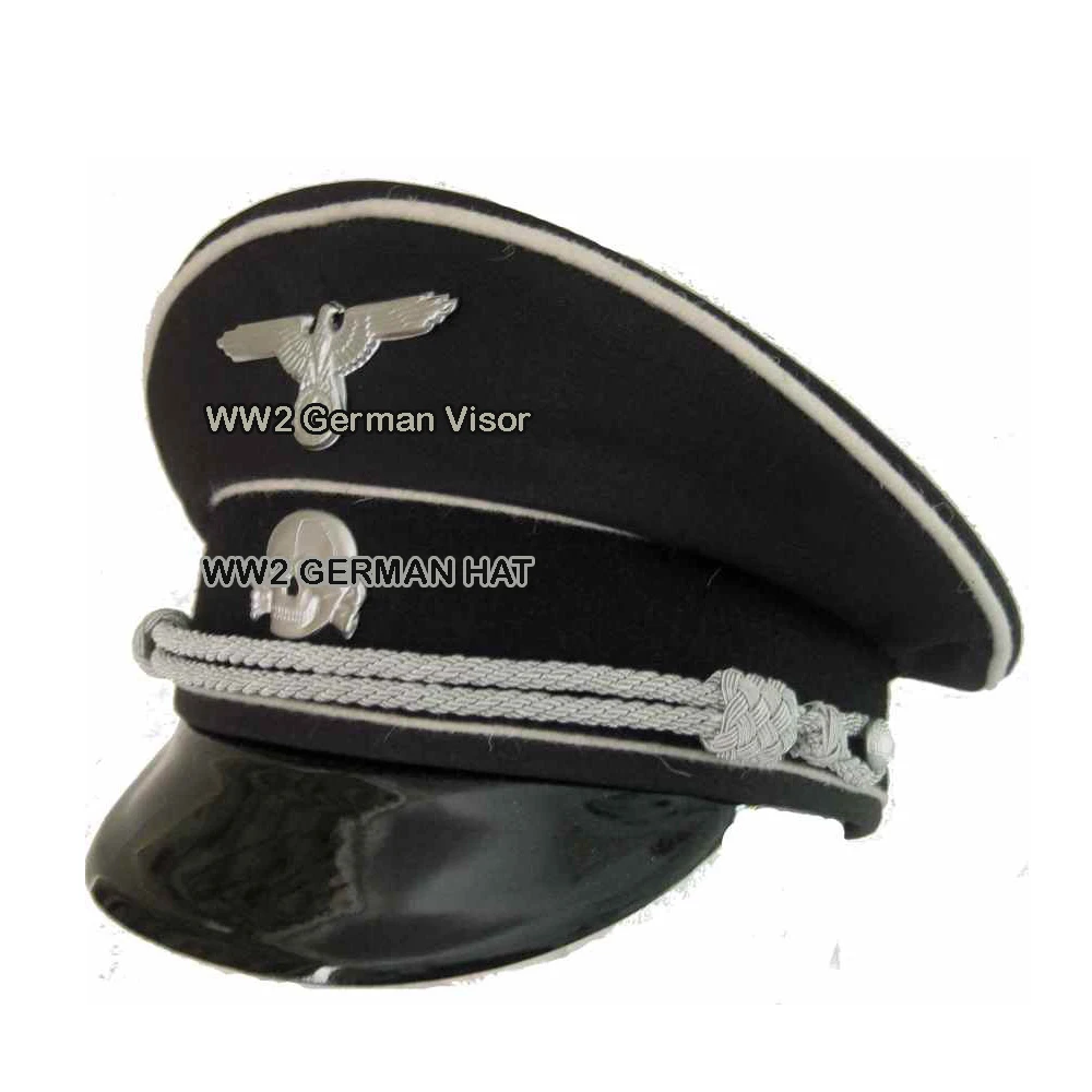 WW2 WWII GERMAN OFFICER M43 HAT GERMAN HATS SS OFFICER M42 HAT